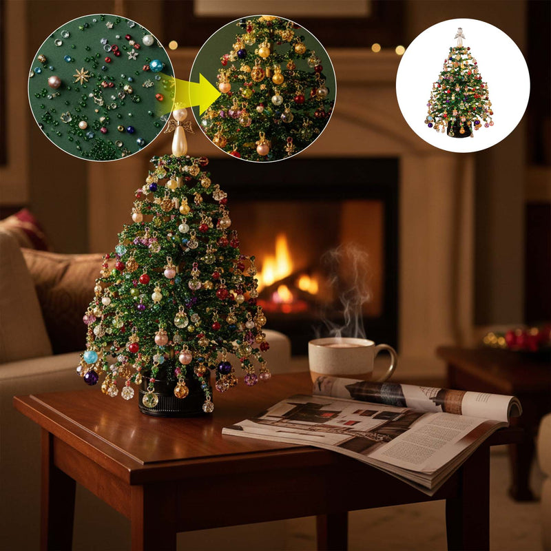 DIY Beaded Christmas Tree Ornament Craft Kit-price zap