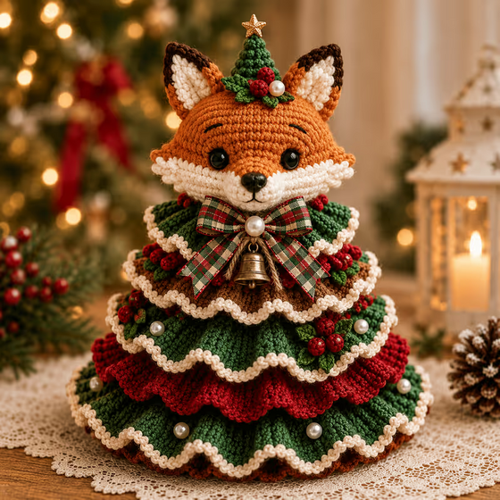 🎄 Hekle Dyr Juletre DIY Sett