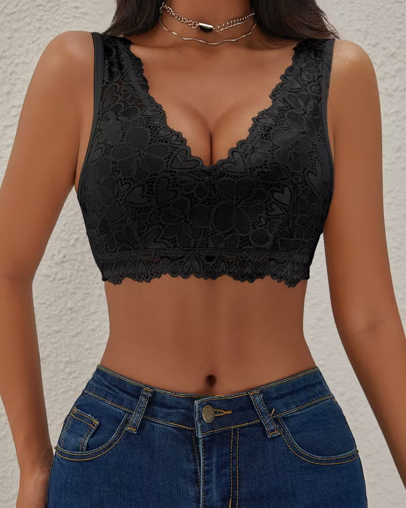 Lingerie Push-up Utsynslig Spets