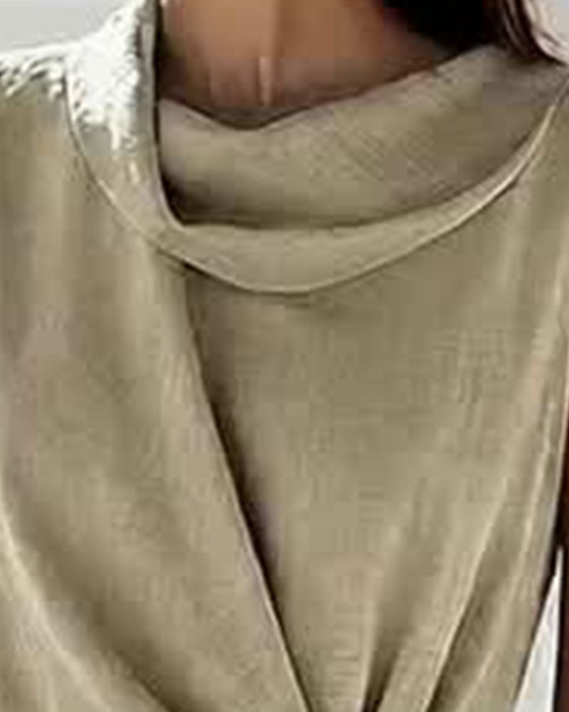 Kjole Casual Ermløs