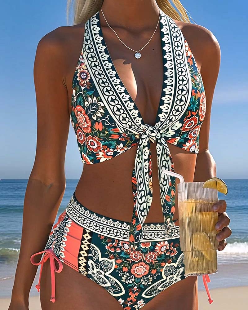 Bikini Bohemisk Halsstropp Snøre