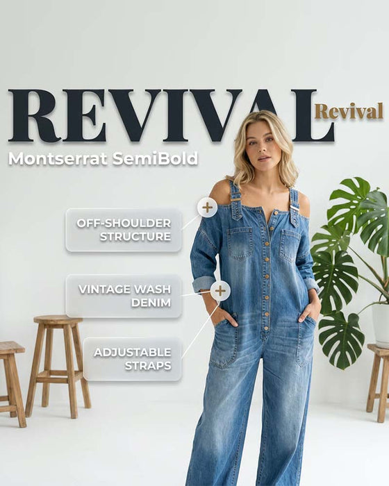 Jumpsuit Spagettistropp Kald Skulder Vida Ben Denim