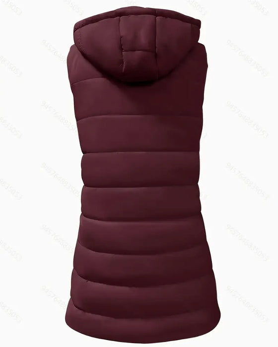 Vest Kåpe Med Hetting Midilang