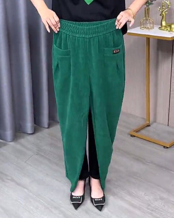 Enfargede stretch-skinnybukser