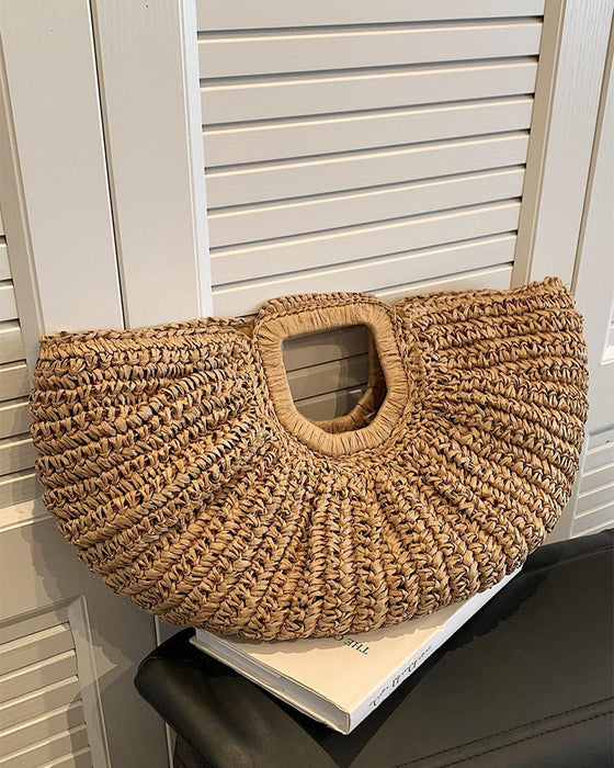 Veske Måneformet Halm