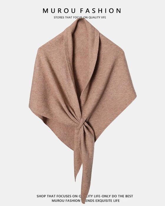 Sjalekappe Motiver Ensfarget Trekant