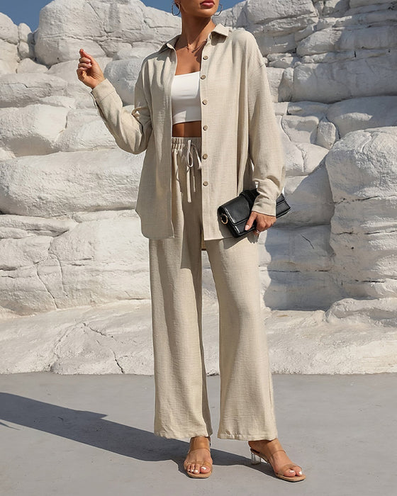 Sett Lang Erme Casual Solid