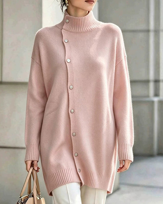 Cardigan Turtleneck Enkelknappet