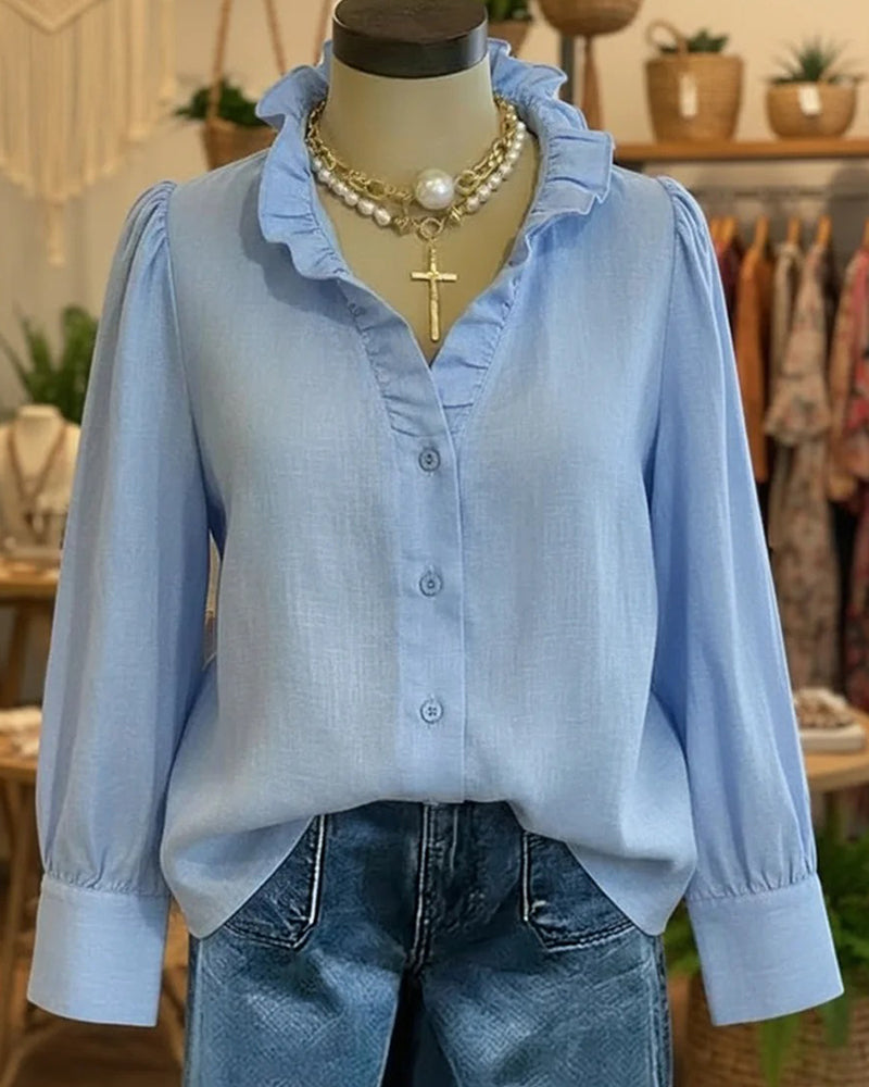 Bluse Elegant Knipling Rysje Lin