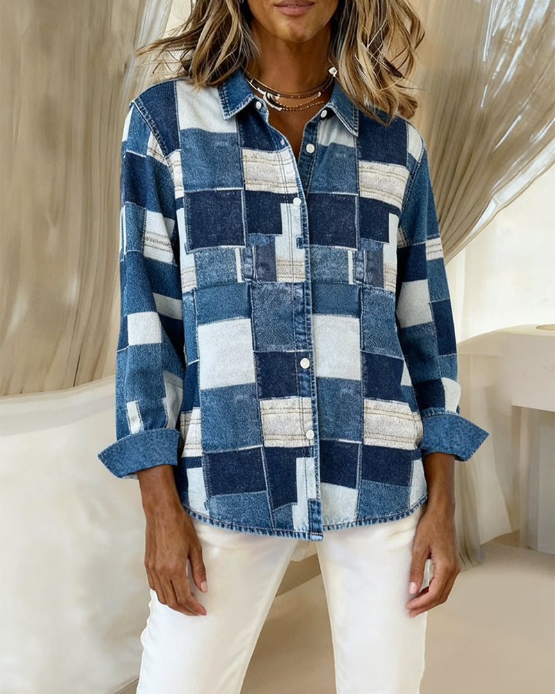 Stilig Langermet Skjorte Med Krage