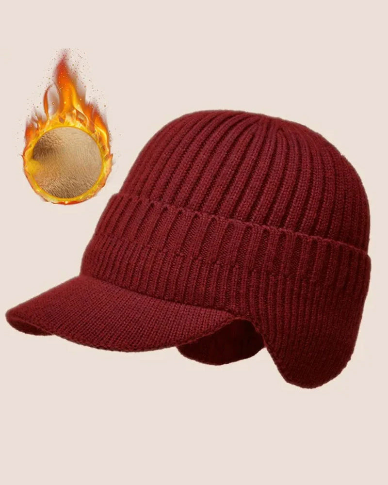 Hatt Utendørs Riding Elastisk Varm Ørebeskyttelse Strikket