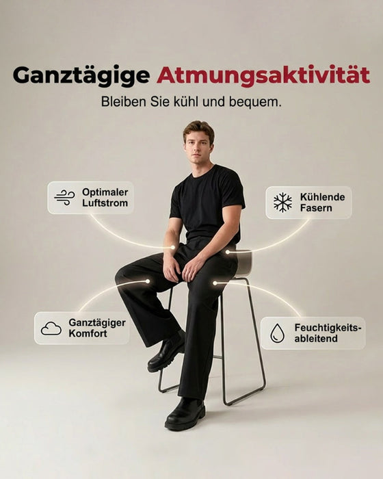 Bukser Høy Midje Knapp Flue Bred Ben