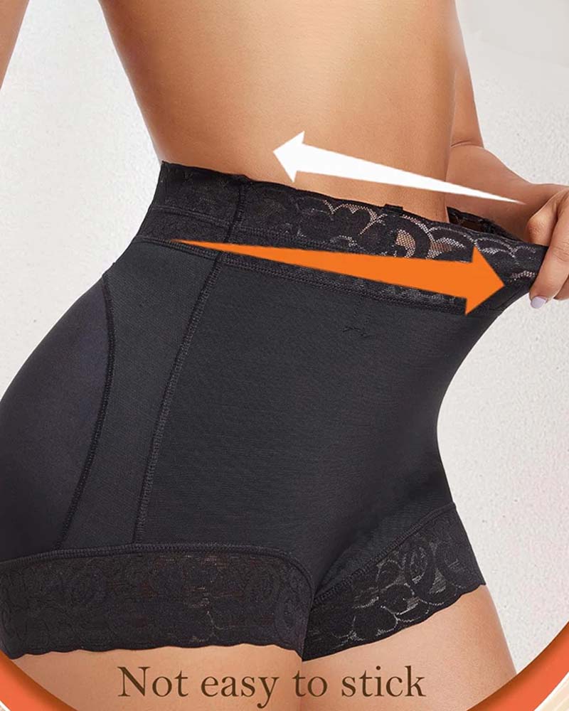 Kvinners Shorts Blonde Høy Midje Shapewear