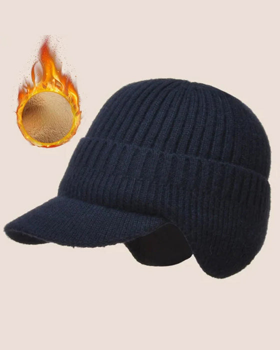 Hatt Utendørs Riding Elastisk Varm Ørebeskyttelse Strikket