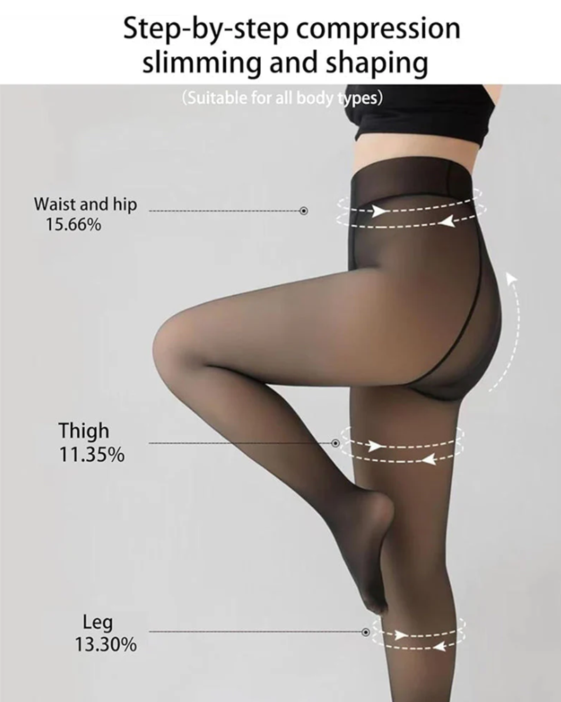 Magiske Fleeceforede Leggings Komfortable Fleecestrømpebukser