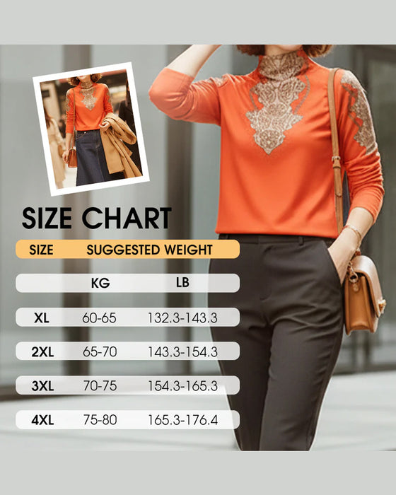 Topp Elegant Trykt Tettsittende Kvinner Ståkrage