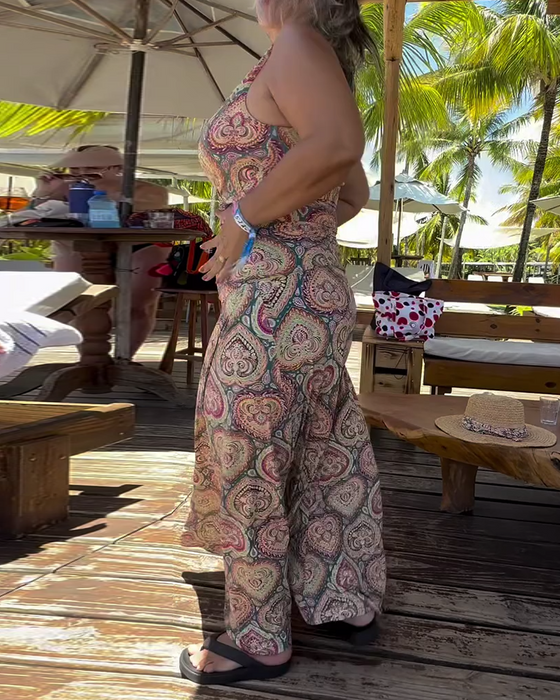 Badedrakt Stroppeløs Hjerte Ferieprint