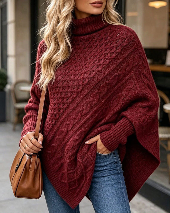 Genser Uregelmessig Ensfarget Pullover