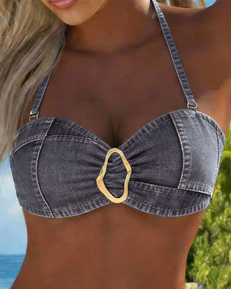 Bikini Seler Metallspenne To-Delt
