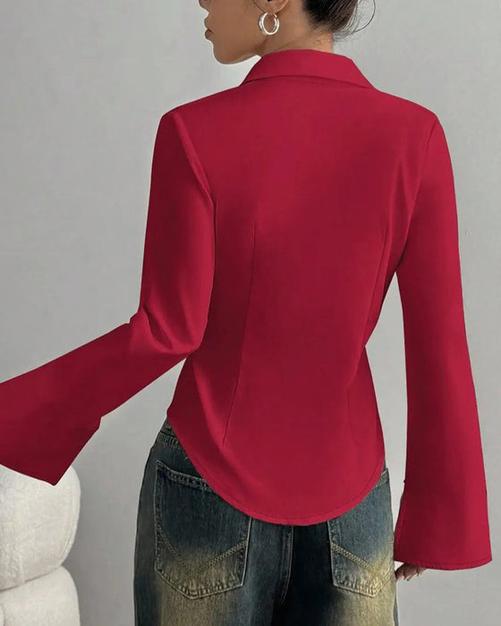 Eleganst Slim-Fit DameSkjorte