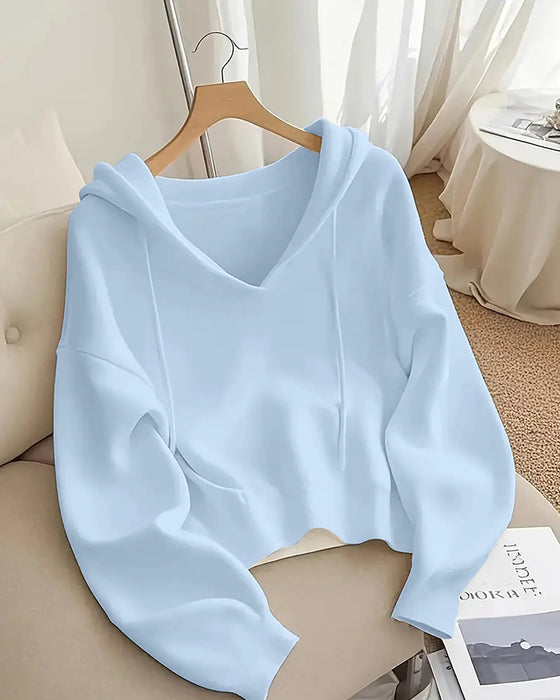 Pullover Kort V-Hals Hetter