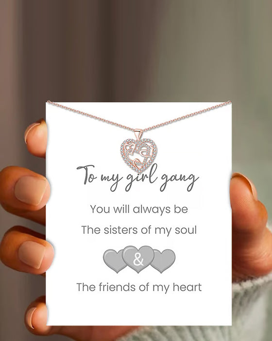 Halskjede med Sammenflettede Hjerter