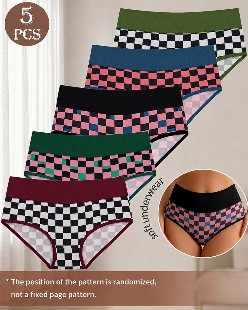 Set 5-Pack Sømløse Høye Midjen Truser