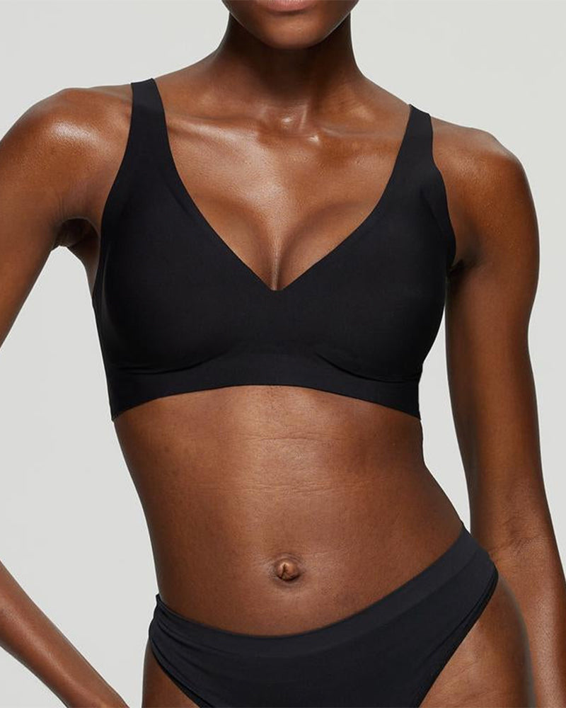 Underwire Komfort Dyp V Bh Uten