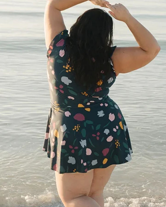 Badedrakt i ett stykke med innebygd BH