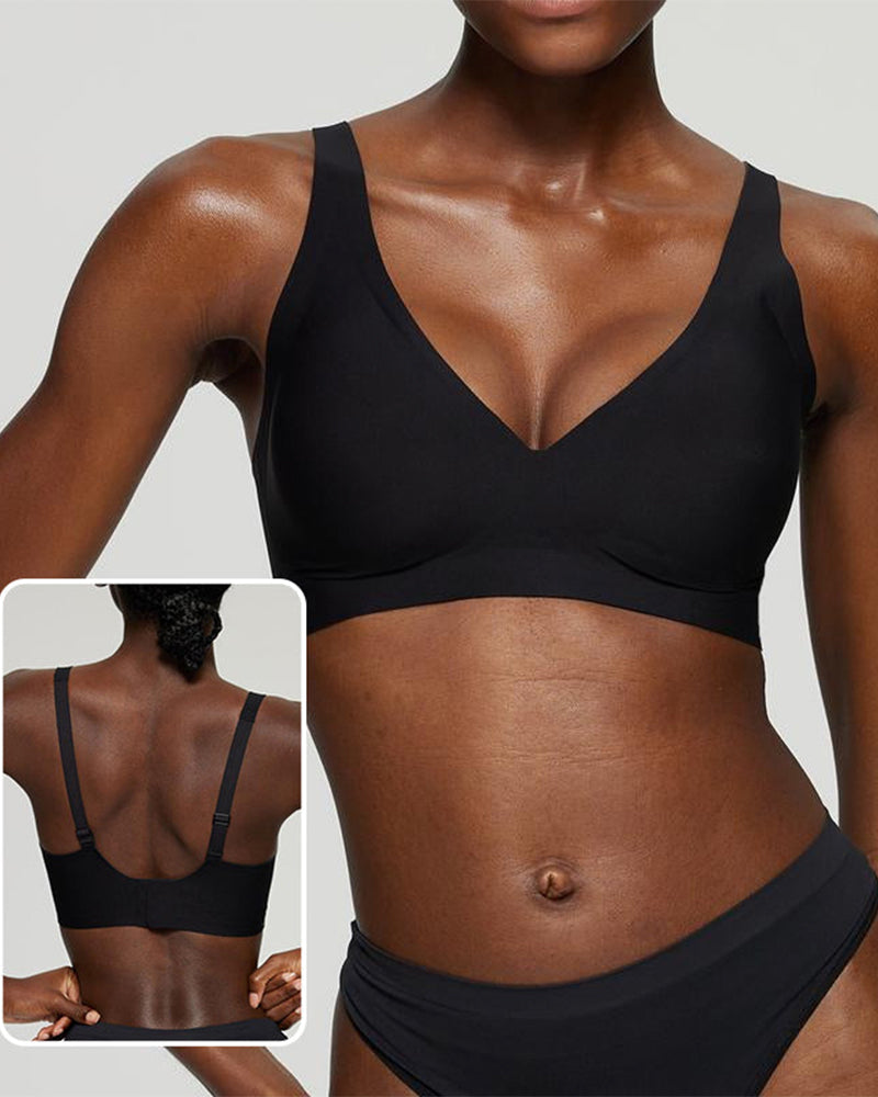 Underwire Komfort Dyp V Bh Uten