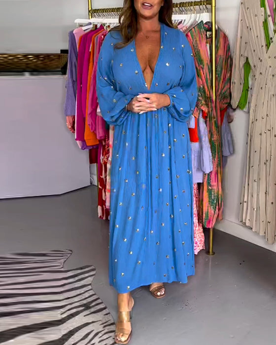 Sexy kjole i dyp v-hals