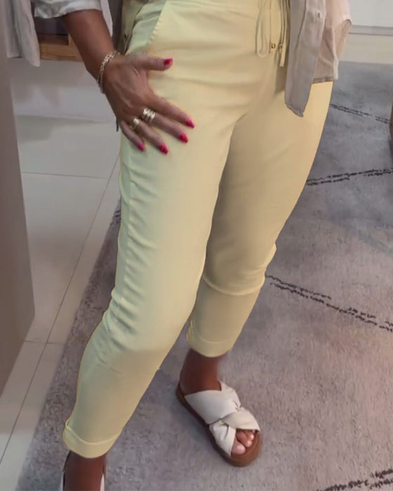 Blyantbukser Casual Med Snøring