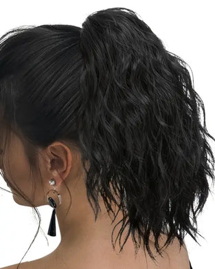 Hårstykker Syntetisk Langt Bølgete Mykt Halehår