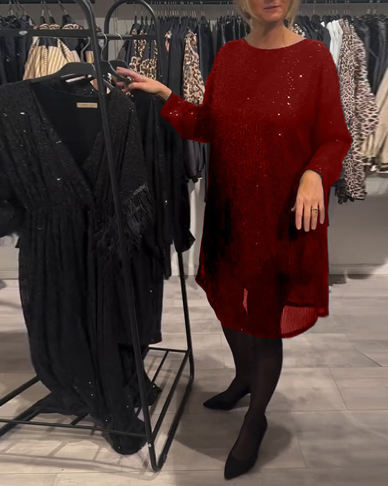 Kjole Elegant Ryggløs Paljett Med Stropper