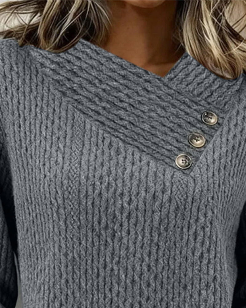 Genser med langermet, avslappet farge