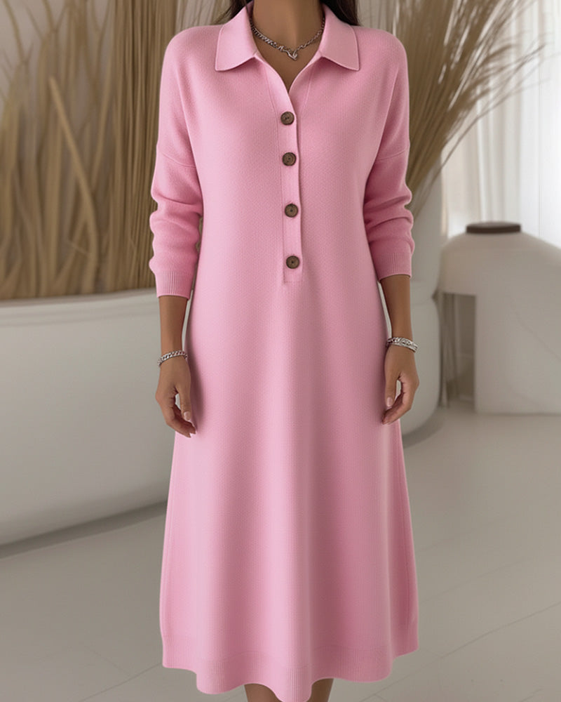 Motekjole Med Knapper Og Krage