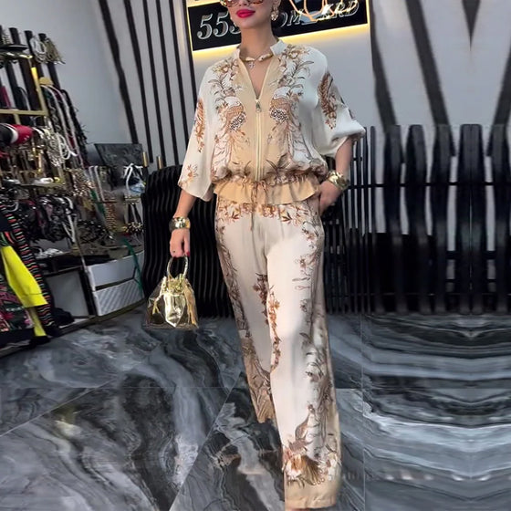 Vid Bukse Dress Temperament Ståkrage Glidelås