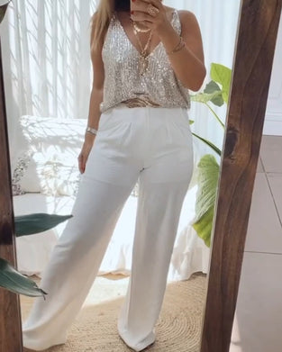 Uformell camis i front-back reversible