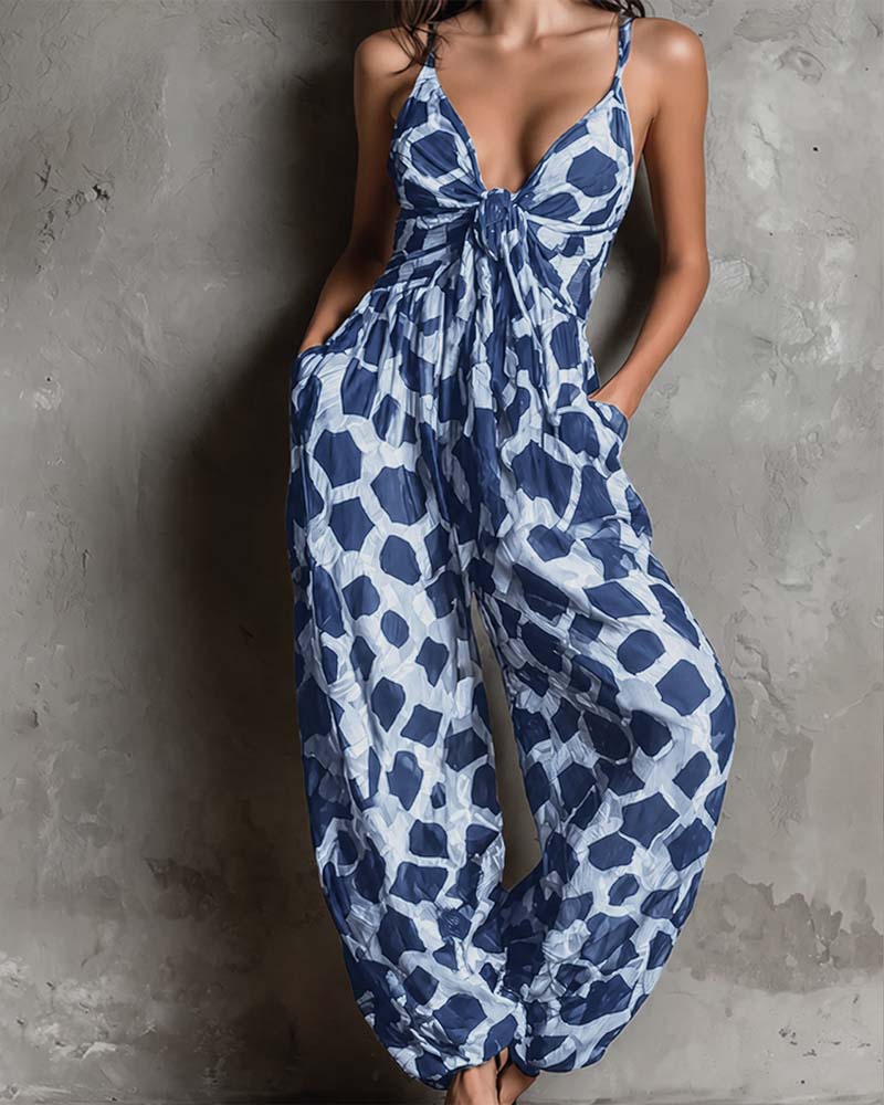 Jumpsuit Leopardskinn Seletøy Breibein