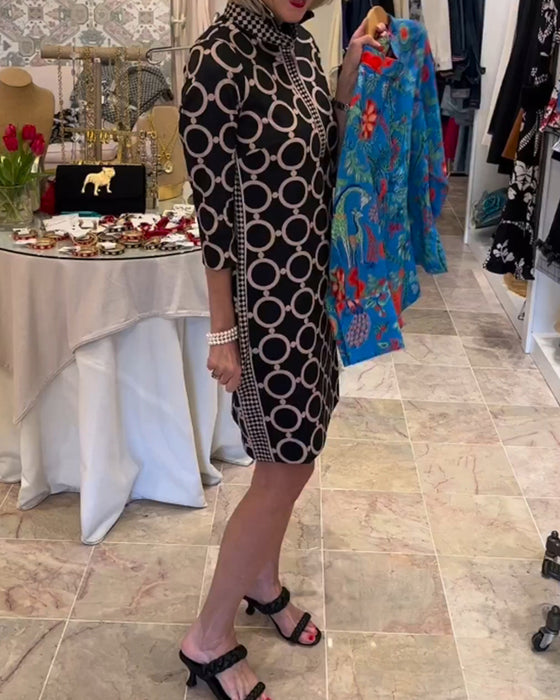 Prikkete kjole for kvinner