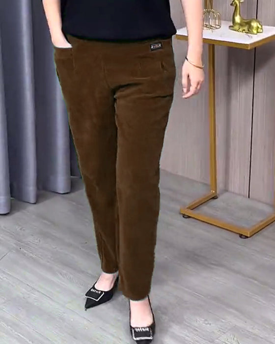 Enfargede stretch-skinnybukser