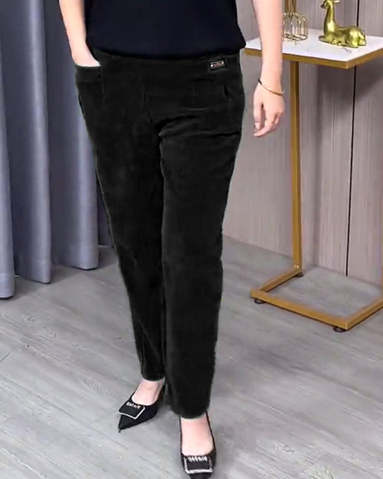 Enfargede stretch-skinnybukser