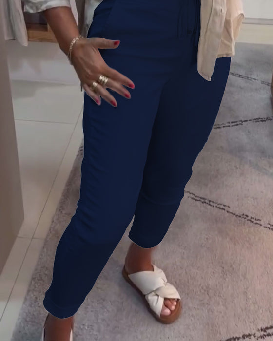 Blyantbukser Casual Med Snøring