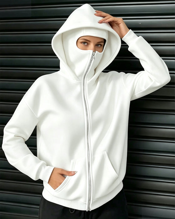 Jakke Hetter Avslappet Glidelås Sweatshirt