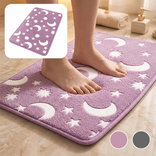 Mørkerglimmende Korallfleece Gulvmatte