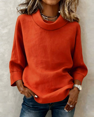 Topp Halvpolo Ensfarget Bomull Lerrets