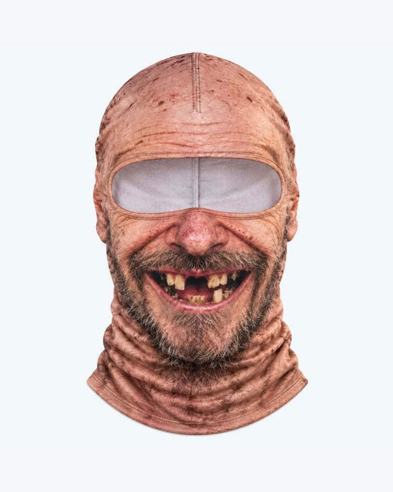 Maske Morsom 3d Sur Gammel Mann Ski