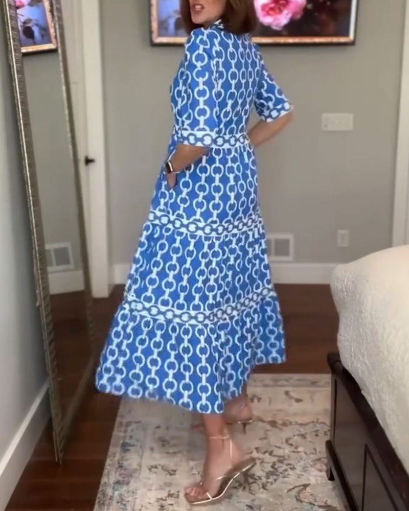 Kjole Jakkeslag Kjetting Trykk