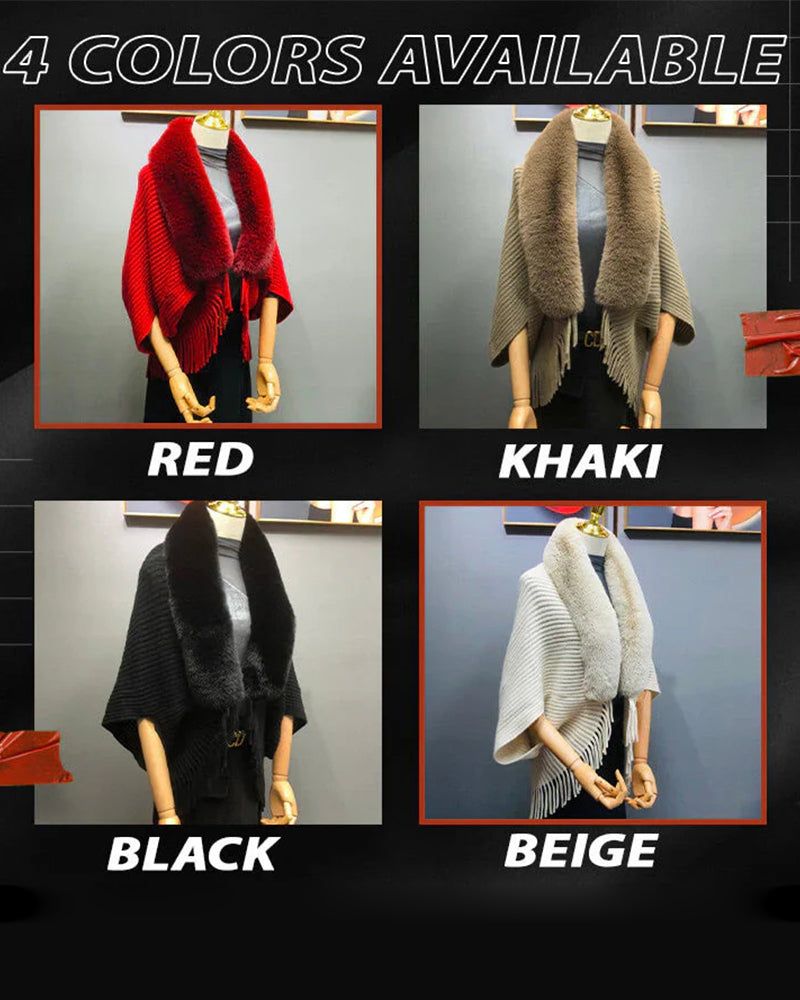 Kappe Modisk Tyk Pelskrage Skjerf