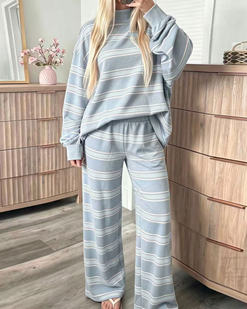 Sett Stripet Dame Casual
